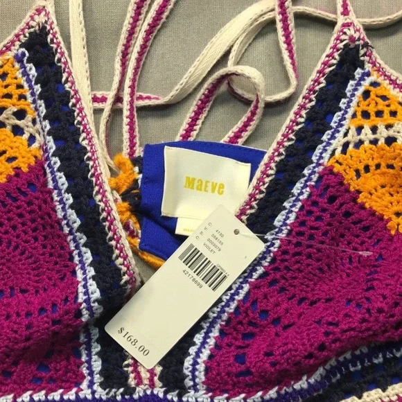 Violet Sunset Crocheted Dress by Maeve - Picture 5 of 6